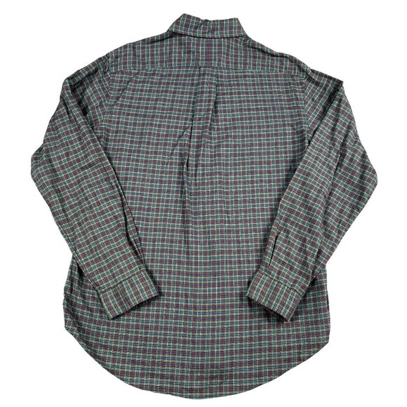 Ralph Lauren Plaid Green & Blue Button Down Shirt Sz Large - Picture 2 of 5